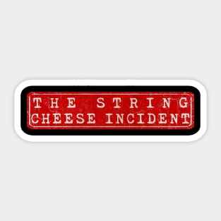 vintage retro plate The String Cheese Incident Sticker